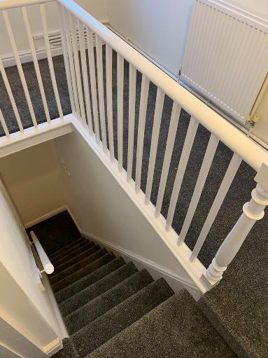 Heavy thick Saxony stairs carpet in Newcastle-under-lyme