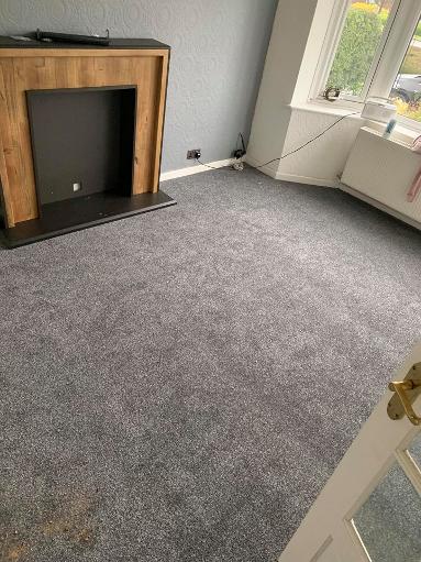 Cheap lounge carpets in grey stainfree twist